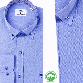 Chemise Homme en Tissu Piqué – Sobriété et Élégance FV11