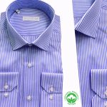 Chemise Rayée Pour Homme en Coton Doux F033