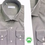 Chemise Rayée Pour Homme en Coton Doux F032
