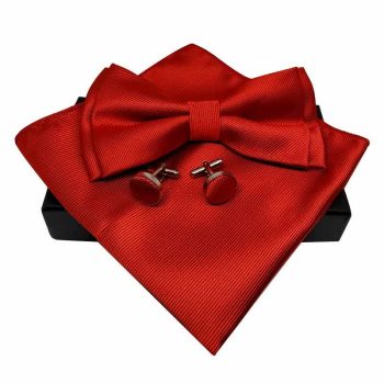 Coffret Nœud Papillon Rouge pour homme N008