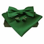 Coffret Nœud Papillon Vert Foncé pour homme N009