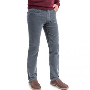 Pantalon Velours pour Homme Gris V632