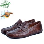 Mocassin confortable 100% Cuir Marron BT-049M