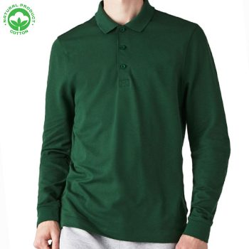 Polo Manche Longue Homme Coton Piqué – Style Urbain & Confort Durable PG01