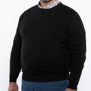 Pull à Col V Grand Taille pour Homme en Coton LC03